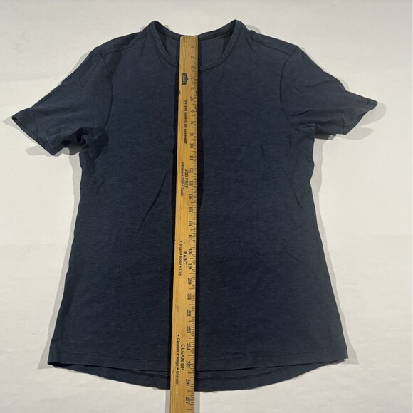Lululemon T-Shirt Mens Blue Performance Wicking Tee Athletic Cut Gym Crew Sz S - Picture 3 of 8